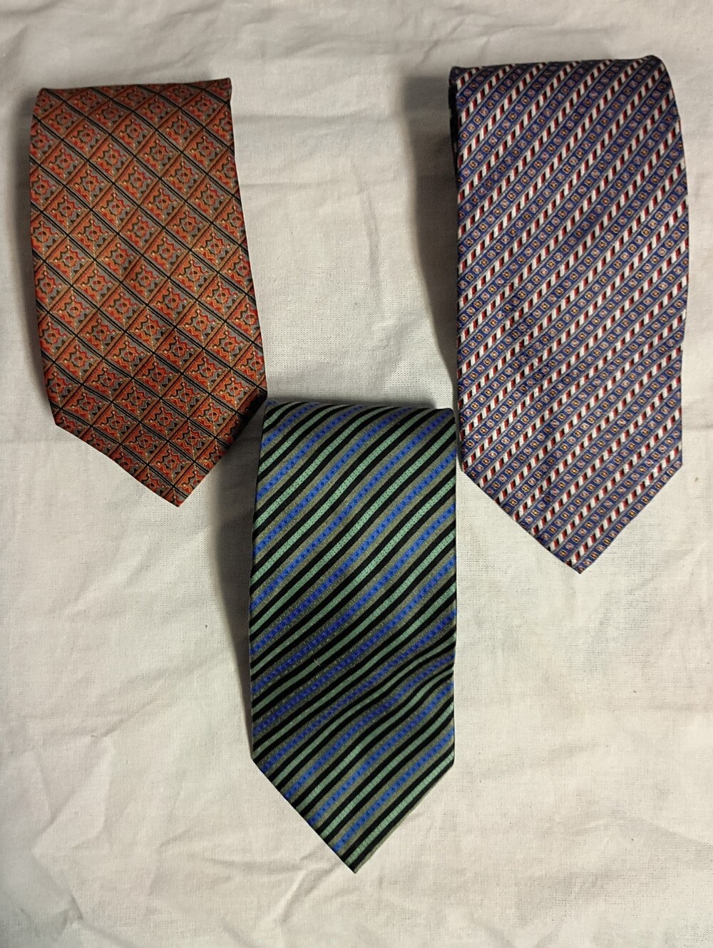 ❤️Lot 3 STEFANO RICCI ITALY CLASSY 100% Silk Ties